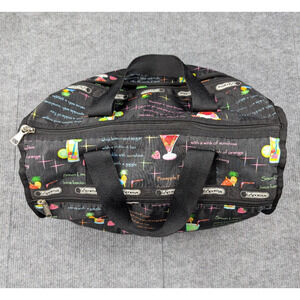 Lesportsac Duffel Bag Cocktail Mixed Drinks Travel Lightweight Vacation Resort